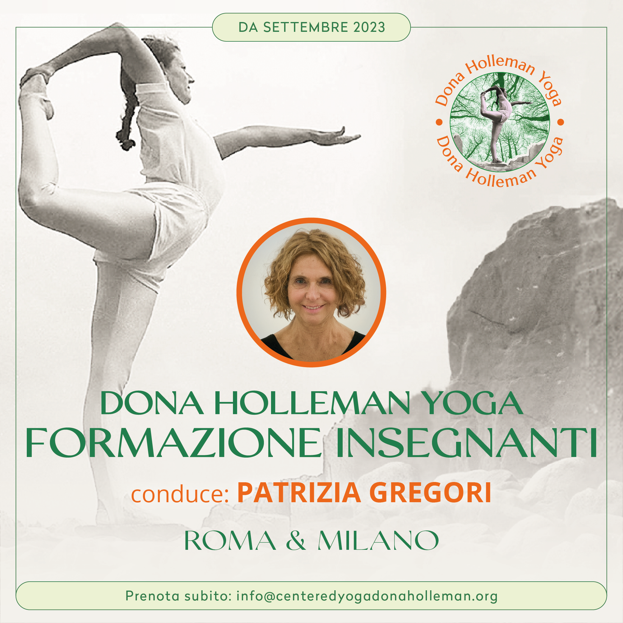 Volantino Formazione Beginners Dona Holleman Yoga